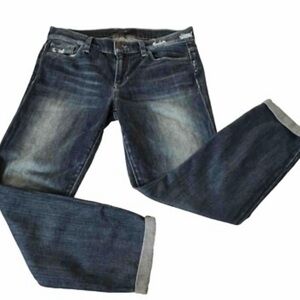 Joe’s 24” Kicker Midrise Cropped Cuffed Medium Wash Jeans 26